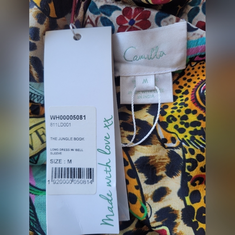 Camilla The Jungle Book Long Dress With Bell Sleeve, BNWT, Size M - Picture 11 of 12